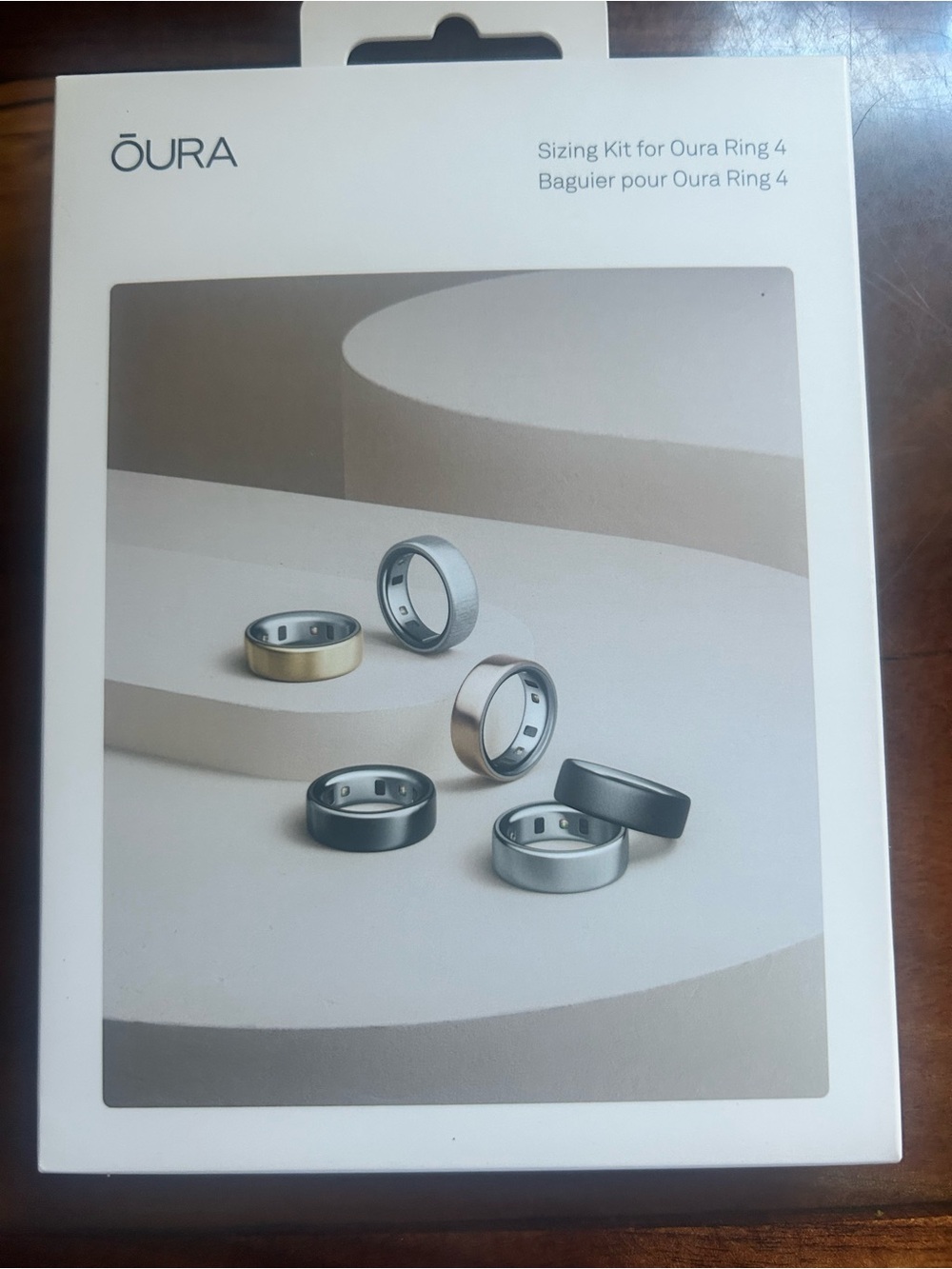 NEW in BOX ŌURA Ring 4 Sizing Kit - Multi Finish Sample Rings